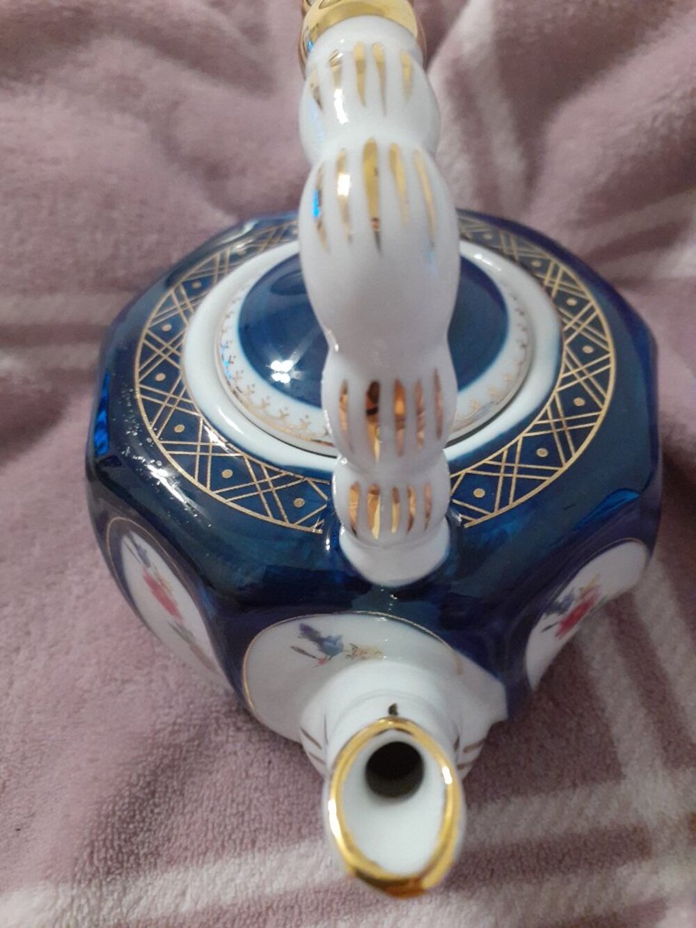 SMALL ROYAL BLUE TEAPOT, BEAUTIFUL